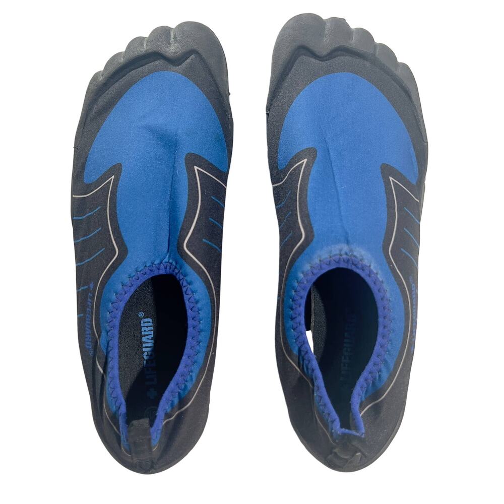 Lifeguard Water Shoes Men's 12/13 Ankle High Water Socks Black Blue #01662